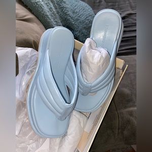 Baby Blue Chunky Sandals